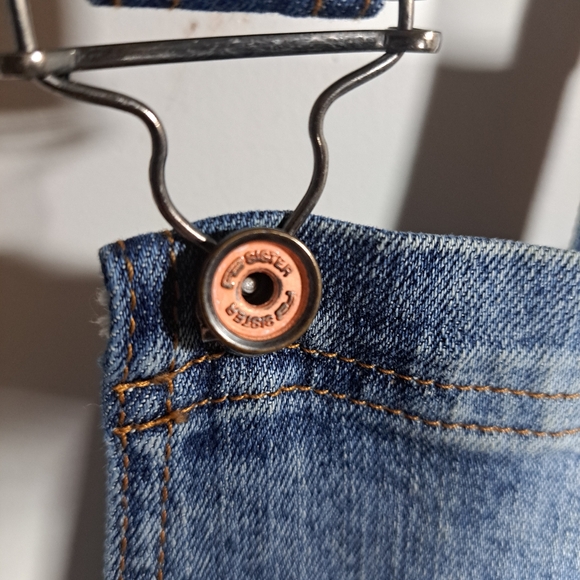 FB Sister Denim Short Overalls Small - Picture 4 of 11